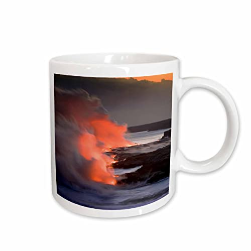 3dRose Lava, Kilauea Volcano, Island of Hawaii 15oz Mug