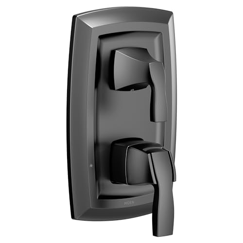 Juego de grifería para ducha Moen Voss Negro Mate M-CORE 3-Series, con válvula de transferencia integrada, válvula no incluida, modelo UT3611BL