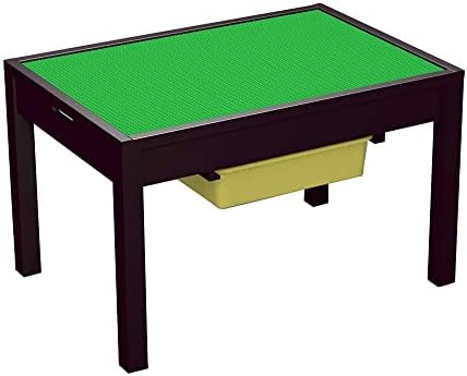 UTEX Large 2 in 1 Kid Activity Table with Storage for Older Kids, Play Table for Kids,Boys,Girls, Espresso