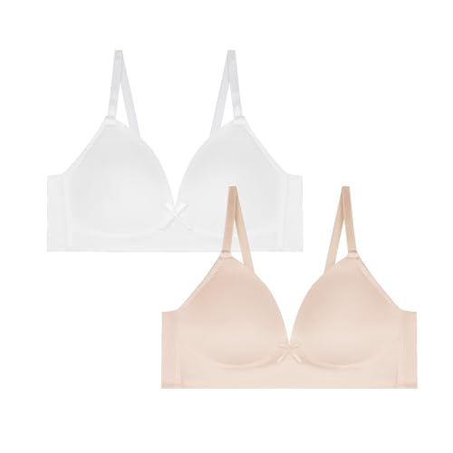 Lot de 2 soutiens-gorge filles Rene Rofe rembourrés sans armatures sous-vêtement ado