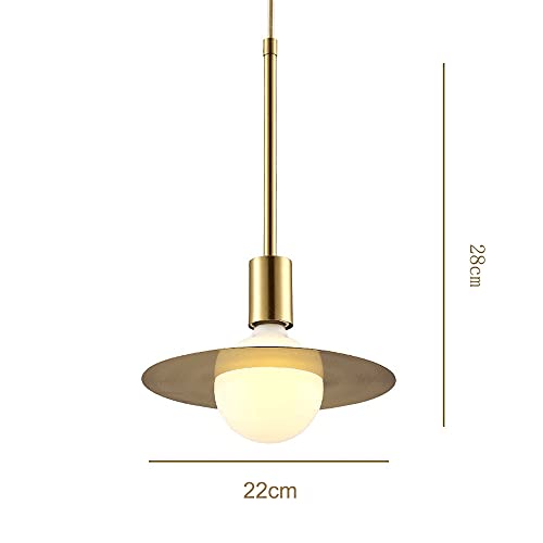 Lámpara colgante de latón con cristal artesanal y diseño industrial premium para techo 5