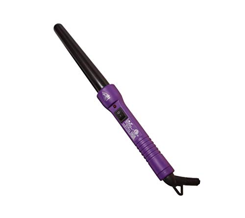 ISO Beauty Full Set w/ 1.25" Hair Straightener, Curling Iron Wand and Mini Flat Iron Complete Full Set (Purple)
