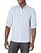 Perry Ellis Men's Rolled-Sleeve Solid Linen Cotton Shirt