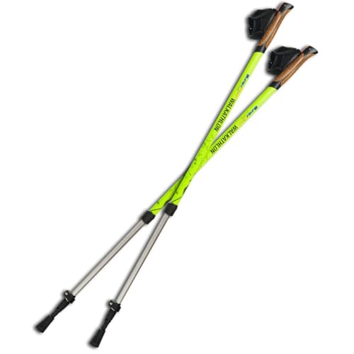 BungyPump Walkathlon – 2-in-1 Nordic Walking Stöcke mit 4 kg & 6 kg Widerstand, federnd oder starr umschaltbar, verstellbar (95–135 cm), ideal für Fitness, Reha & Trekking