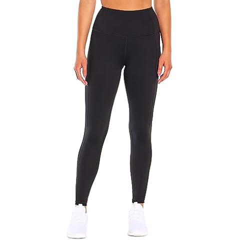 Marika Women's Olivia High Rise Tummy Control Legging, Black, Medium Cover