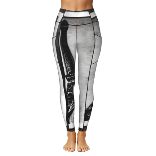 Leggings con estampado de la Torre Eiffel de café parisino para entrenar o tu día a día 2