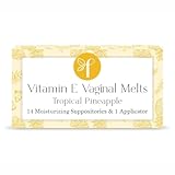 Femallay Organic Tropical Pineapple Vaginal Moisturizing Suppository Melts - 14 Individually Sealed Suppositories + 1 applicator