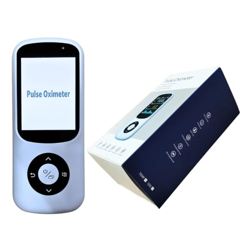 Image of Handheld Pulse Oximeter with OLED Display | SpO₂, Pulse Rate, Respiratory Rate & PI | Motion Tolerant | Rechargeable | Adult Silicone Sensor | Multi-User Data & Alarms