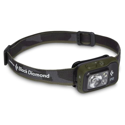 BLACK DIAMOND Spot 400 Headlamp | 400 Lumens Brightness, Dimmable | Waterproof & Durable | 3X AAA Battery Operated (Included) | Dark Olive