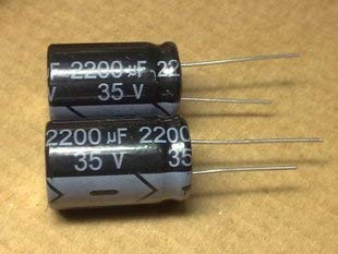 Gernal 5PCS 2200uF 35V Radial Electrolytic Capacitor