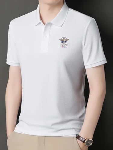 Image of GLASGO Men's Premium T-Shirt | Stylish Polo Tee for Men | Casual & Comfortable Fit 75% Cotton, 25% Blend Regular Fit | Trendy Men's TEE-Shirt | Polo