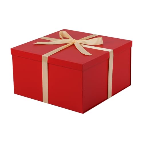 1Pcs Green Extra Large gift box with lids 16.5×13×8 Inches gift boxes for presents,Birthday Box (include Ribbon, Paper Shred Filler Gift Card & Envelopes)