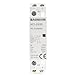 Baomain 110V AC 2-Pole Modular Contactor, 25A 2NO Normally Open, DIN Rail Mount for HVAC, Motor, Pump & Lighting Control BCT-25/20,HC1-25/20-110VAC