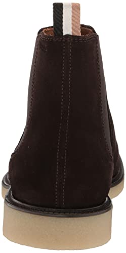 Image of BOSS mens Suede Chelsea Boot With Embossed Logo