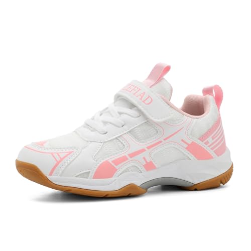 Ozefiad Boys Girls Badminton Shoes Kids Court Tennis Shoes...