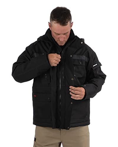 Caterpillar Men's Big Heavy Insulated Parka (Regular And Big & Tall Sizes), Black, 2X Large Tall #TOP6