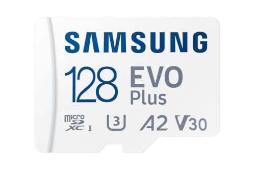 Image of SamsungEVO Plus 128GB Micro SDXC w /SD Adaptor, Up-to 160MB /s, Expanded Storage for Gaming Devices, Android Tablets and Smart Phones, Memory Card, MB-MC128SA /IN