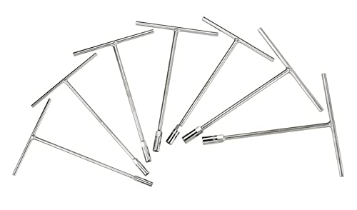 KS TOOLS Juego de llaves de vaso con mango en T, 7 pzs, 8-14mm