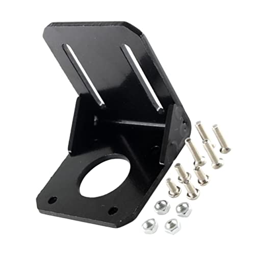 ULTECHNOVO Stepper Motor Bracket 42 Model 3d Printer Motor Holder Black Steel L-shaped Mounting Bracket Stable Support f
