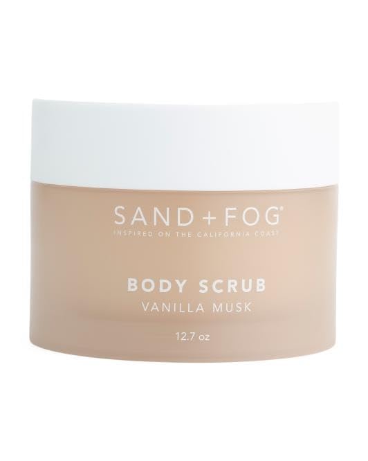 SAND AND FOG Vanilla Musk Body Scrub, 12.7 oz