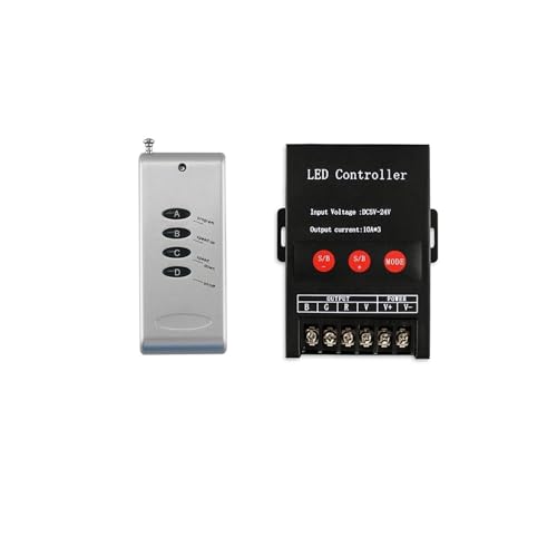 Contrôleur RF boîtier fer 30A robuste pour éclairage LED RGB stable - 5