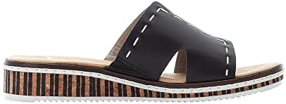Rieker Dames V0297 pantolette, beige, 39 EU