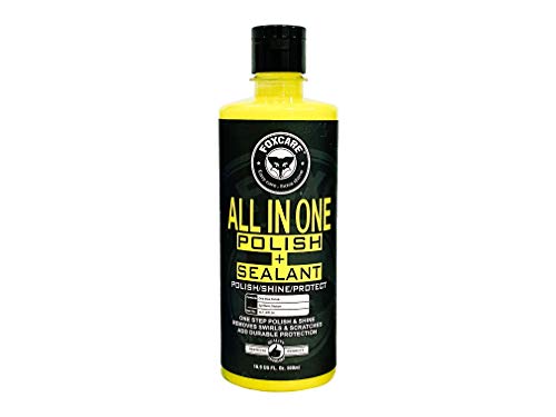 Foxcare All in One Polish + Sealant, Multipurpose Car & Bike Polish Also Suitable for Dashboard, Restores Faded Plastic & Fibre - 500ml