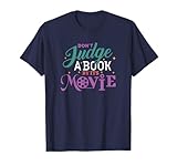 Photo Gallery divertente bookworm gifts - don t judge a book by it s movie maglietta Photo Gallery divertente bookworm gifts - don t judge a book by it s movie maglietta
