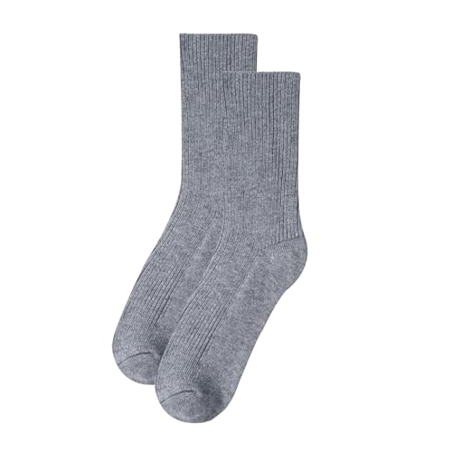 Image of MELUSA Wool Cashmere Socks for Women, Super Soft Warm Cozy Winter Gift Crew Socks