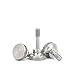 SS304 Stainless Steel Knurled Thumb Screws with Walsted Shank M2.5 M3 M4 M5 M6 M8 (2,M5 x 0.8 x 16mm)
