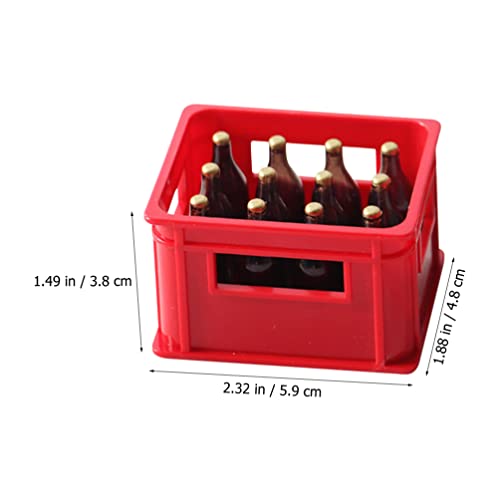 Toyvian Creatief mini- bierdoos standbeeld decoratief mini house bier doos modellering ornament - Image 8