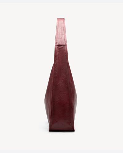 Image of NEWBELLA Hobo Purse, PU Leather Shoulder Bag, Tote Handbag for Work and Travel (Burgundy)