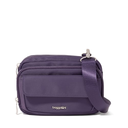 Image of Baggallini womens Modern Double Zip Crossbody