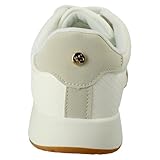 Ladies Elle Sport Casual Lace Up Trainers F7358 - White Synthetic - UK Size 7 - EU Size 40 - US Size 9 - Image 4