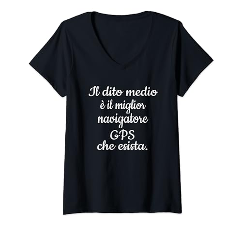 Ce moyen est le meilleur navigateur GPS qui existe. T-Shirt avec Col en V