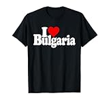 I LOVE HEART BULGARIA BULGARISCHE KULTUR T-Shirt
