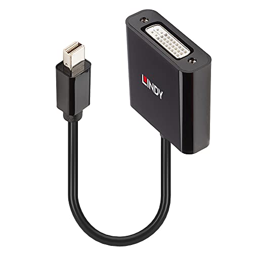 LINDY 41736 Adaptateur Mini DisplayPort vers DVI Actif Noir 16cm
