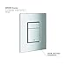 Grohe 38732000 Skate Cosmopolitan Actuation Plate, Starlight Chrome