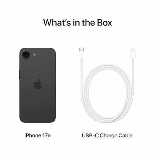 Image of Apple iPhone 17e 256 GB: 15.40 cm (6.1″) Super Retina XDR Display, A19 Chip, All-Day Battery Life, 48MP Fusion Camera, 256GB Starting Storage; Black