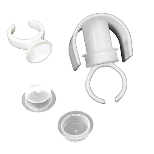 Glue Ring Strip Eyelash Holder Eyelash Extensions Pallet Set