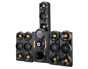 9 CORE Jumbo Smart Home Theatre with 5.1 Multimedia Speaker and Bluetooth & Aux Connectivity 9500 Output RMS Watt 75db Signal to Noise Ratio Perfect for Home Entertainment Audio System (Yellow)