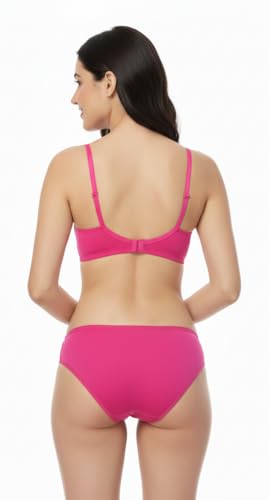 Image of Women's Everyday Cotton Bra | Medium Coverage | Non-Padded Bra | Non Wired | Seamless Moulded Cups | Anti Bacterial Tech | Keeps You Fresh | No Slip Soft Straps | (Flora Set)
