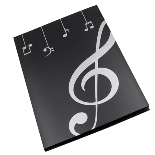 BESPORTBLE Music Sheet Folder Spiral Binding Pages Durable Music Document Organizer for Piano Instruments and File Storage Against Tears and Damage