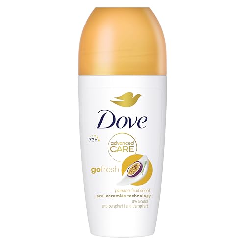 Dove, Advanced Care Passion Fruit, Deo Roll-On mit dreifacher feuchtigkeitsspendender Wirkung, Deodorant für Damen und Herren, 6 Stück à 50 ml