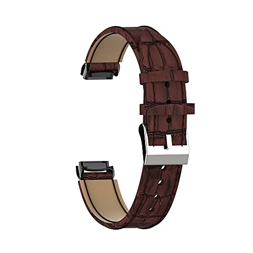 Correa compatible Fitbit Luxe cuero ajuste 5.5-8.1" miniatura 6