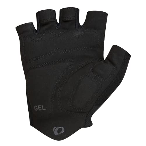 PEARL IZUMI Men\'s Fingerless Quest Cycling Gel Gloves, Durable Gel Padding & Lightweight with Reflective Fabric, Black, X-Large