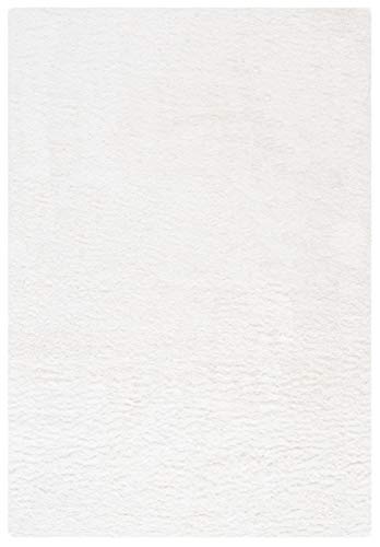 Safavieh California Premium Shag Collection 5'3" X 7'6" White Sg151 Non-Shedding Living Room Bedroom Dining Room Entryway Plush 2-Inch Thick Area Rug #TOP2