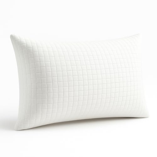ForenTex Almohada Viscoelástica 105 cm con Funda Aloe Vera Extraíble, Tejido Jacquard Transpirable, Firmeza Media, Solo Funda Lavable 30 °C, Apta para Dormir de Lado o Boca Arriba