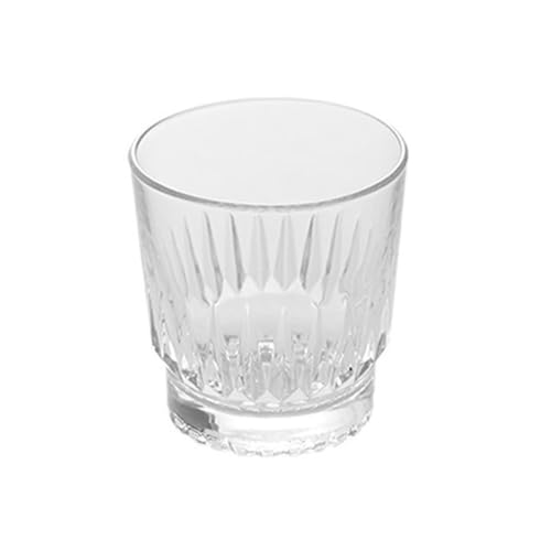 ZKALQECNF Leche Vasos de whisky, copas cristal for cócteles, estilo antiguo, 3 tamaños Bebidas(Medio)