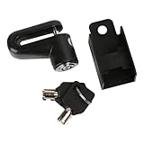 Motorradschloss – Schloss des Fahrradschlosses | Verriegelung der Sicherheitsradscheibe mit Rückruf | Faltschloss Fahrrad mit Montagehalterung, solide Diebstahlsicherung